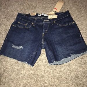 levi bootcut shorts